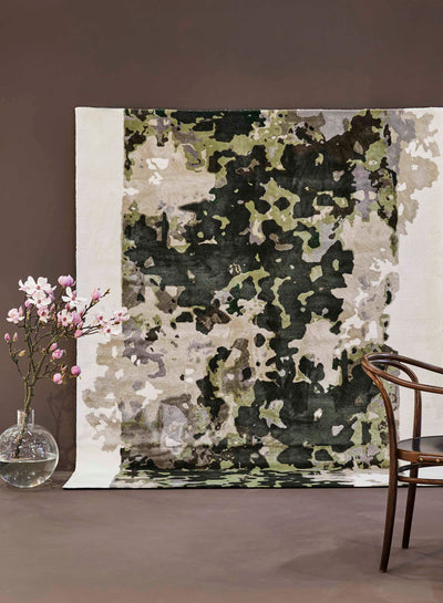 Camouflage art rug